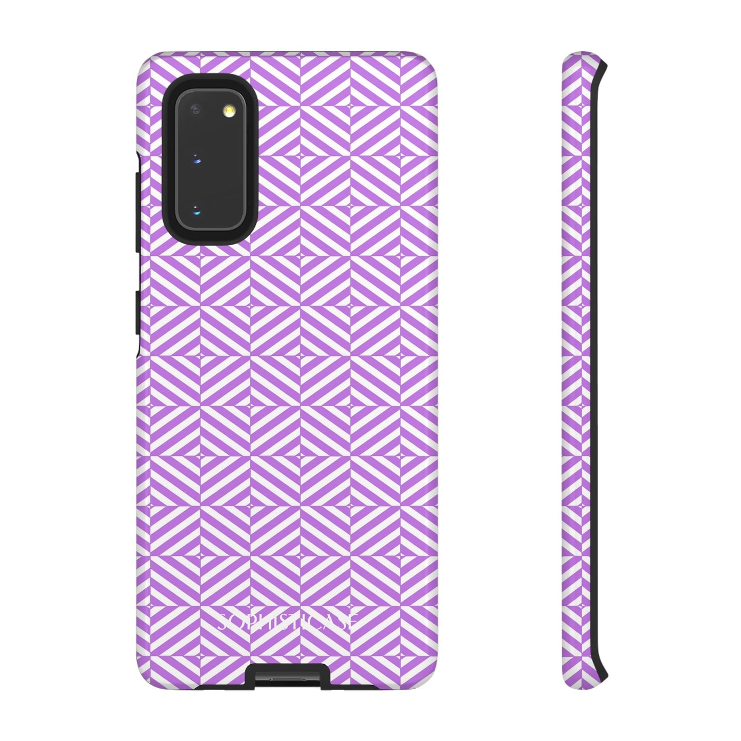 Illusions in Purple - Dual Layer Shockproof Phone Case for iPhone, Google Pixel and Samsung Galaxy