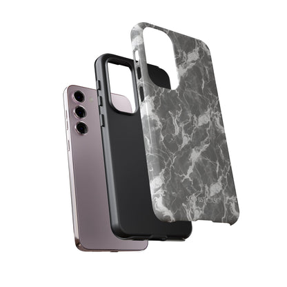 Marble Crush in Charcoal Grey - Tough Phone Case