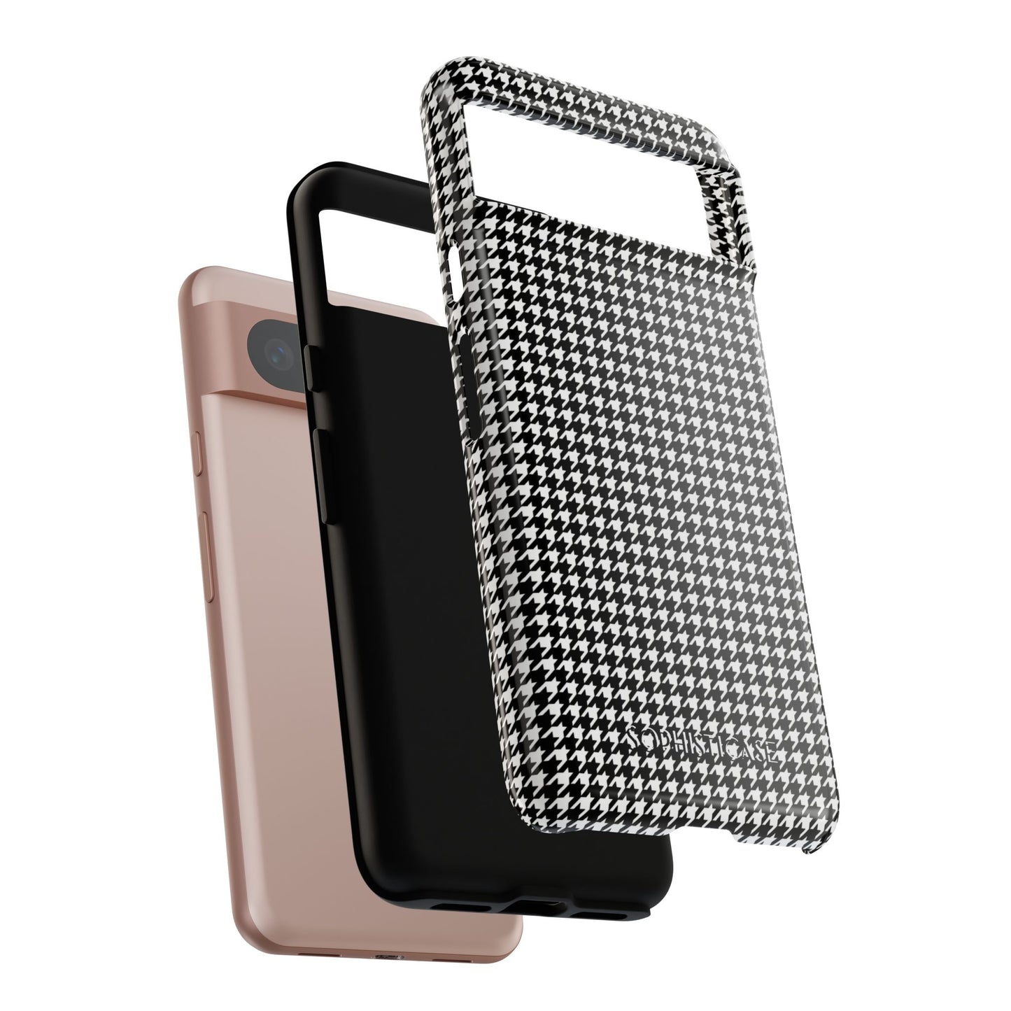 Tough Case - Houndstooth in Black