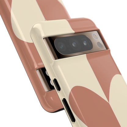 Be Mine in Brown and Cream - iPhone Case, Samsung Galaxy Case, Google Pixel Case