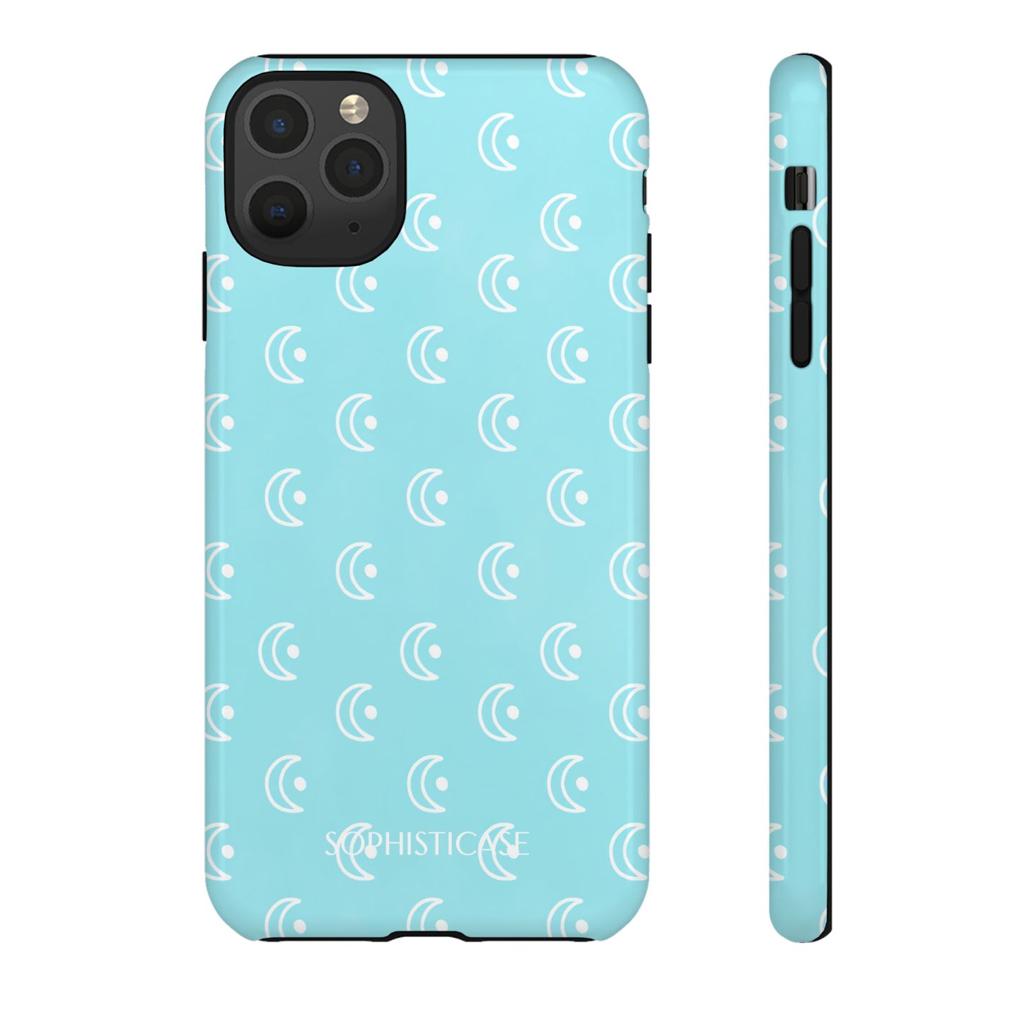 Moon Phase in Aqua - Tough Phone Case for iPhone