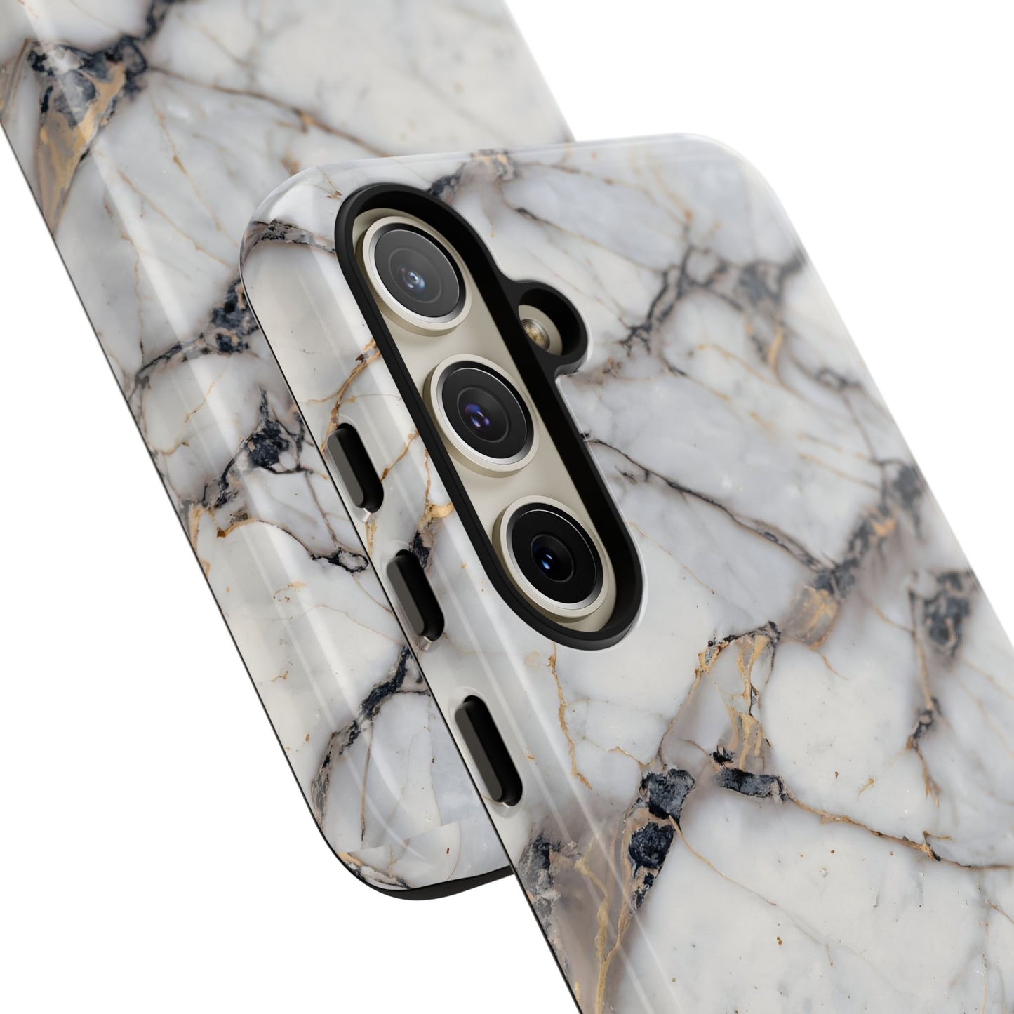 Marble Opulence in Cracked Beige - iPhone Case, Samsung Galaxy Case, Google Pixel Case