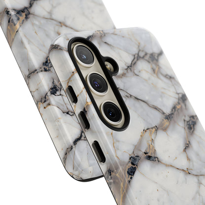 Marble Opulence in Cracked Beige - iPhone Case, Samsung Galaxy Case, Google Pixel Case