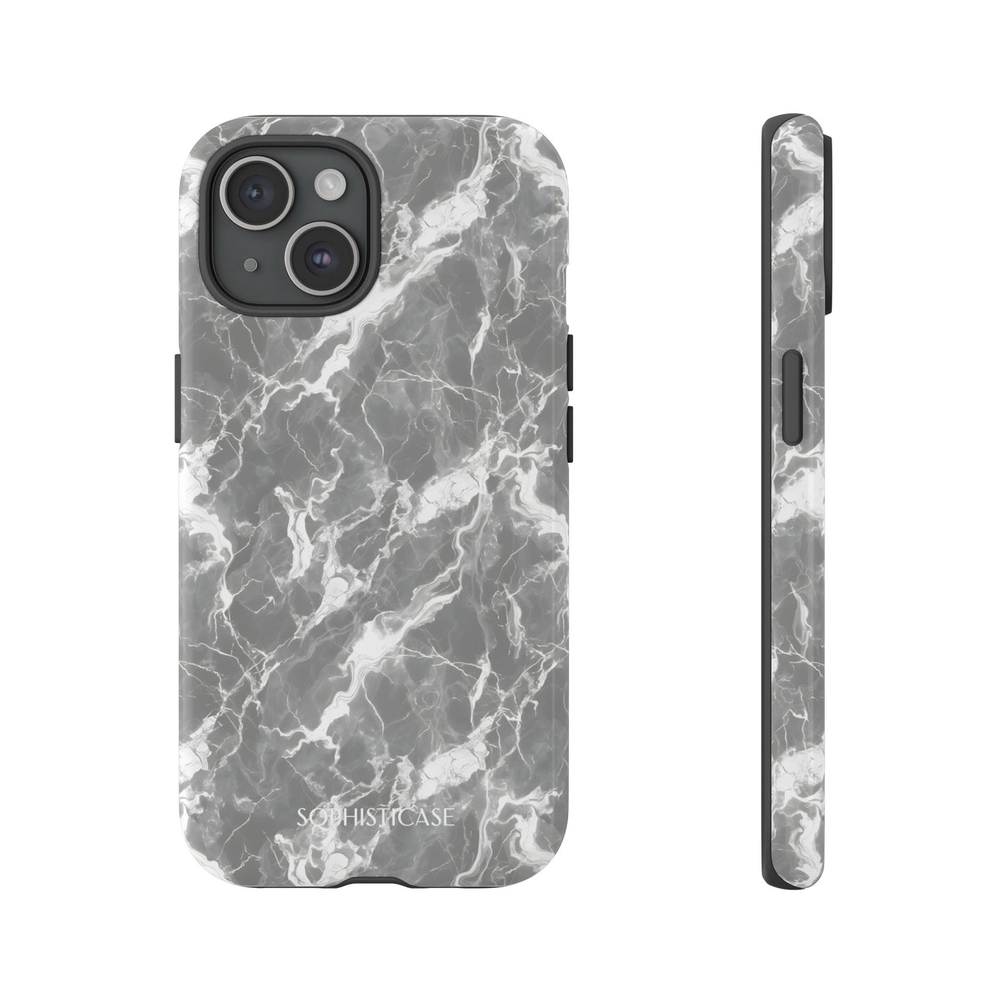 Marble Crush in Charcoal Grey - iPhone Case, Samsung Galaxy Case, Google Pixel Case