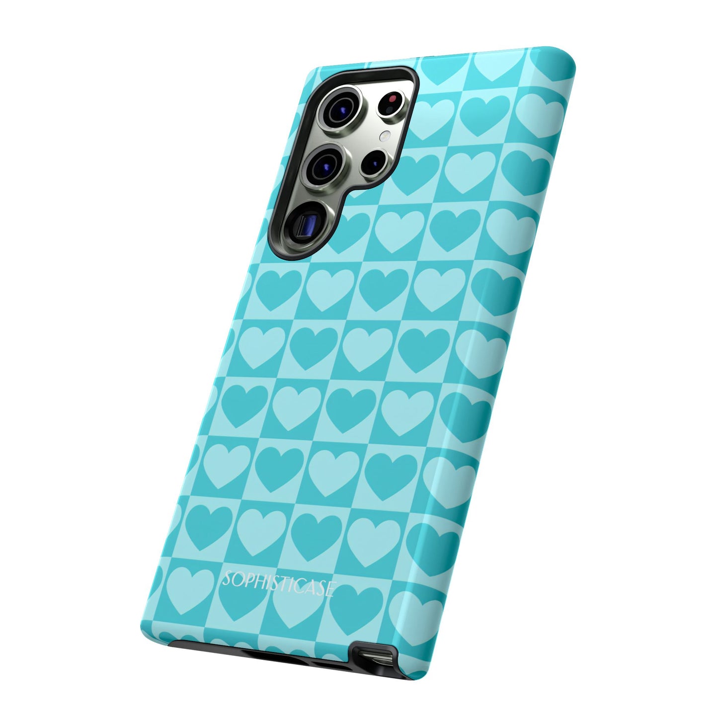 Tough Love in Aqua - Tough Phone Case