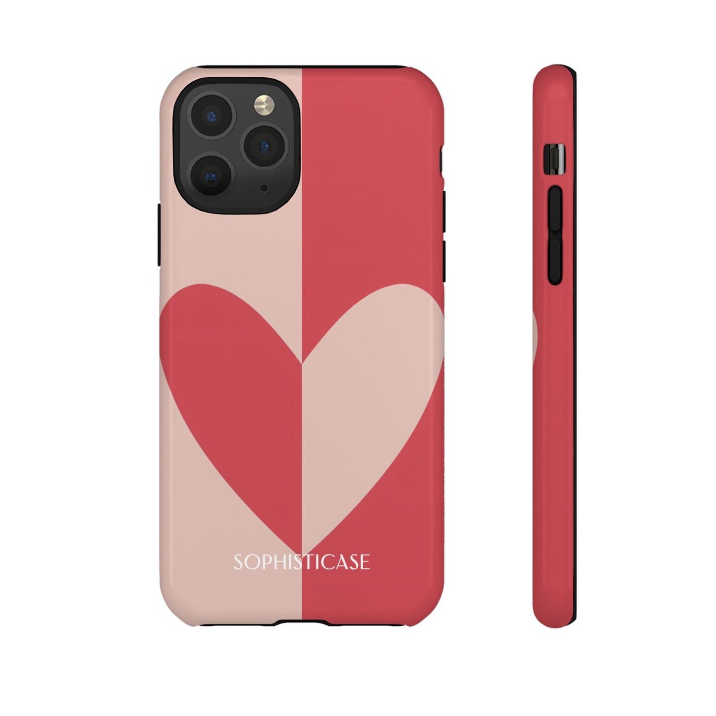 Be Mine in Red and Brown - Phone Case for iPhone