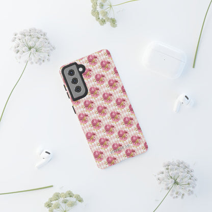 Rose Diamond Romance in Sienna - Tough Phone Case