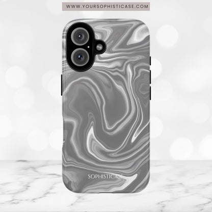 Liquid Dreams in Charcoal - iPhone Case