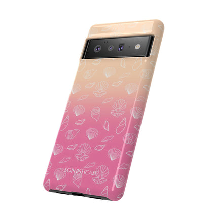 Seashell Society in Sandy Pink Sunset - iPhone Case, Samsung Galaxy Case, Google Pixel Case