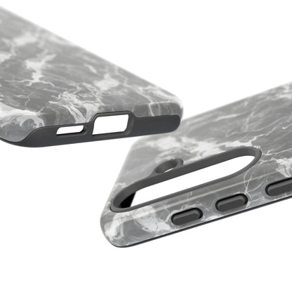 Marble Crush in Charcoal Grey - Tough Phone Case