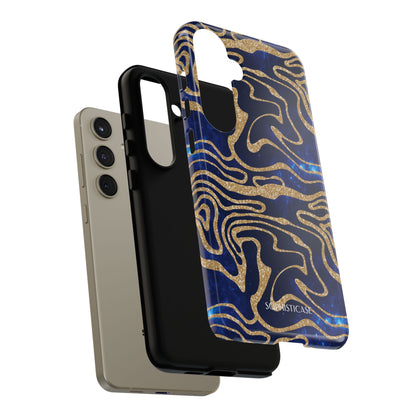 Cosmic Gold in Blue - iPhone Case, Samsung Galaxy Case, Google Pixel Case