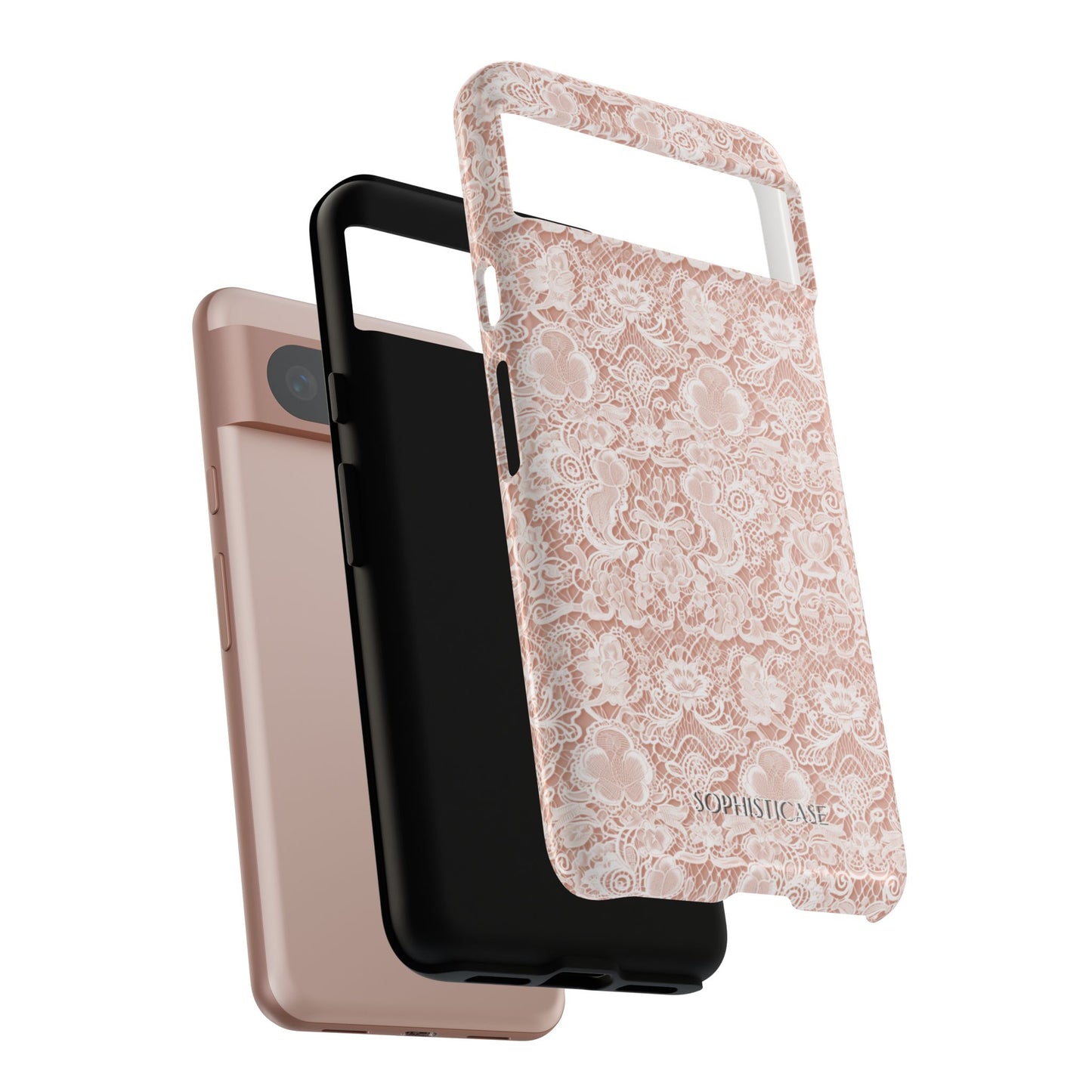 Luxe Lace in Brown - Tough Phone Case