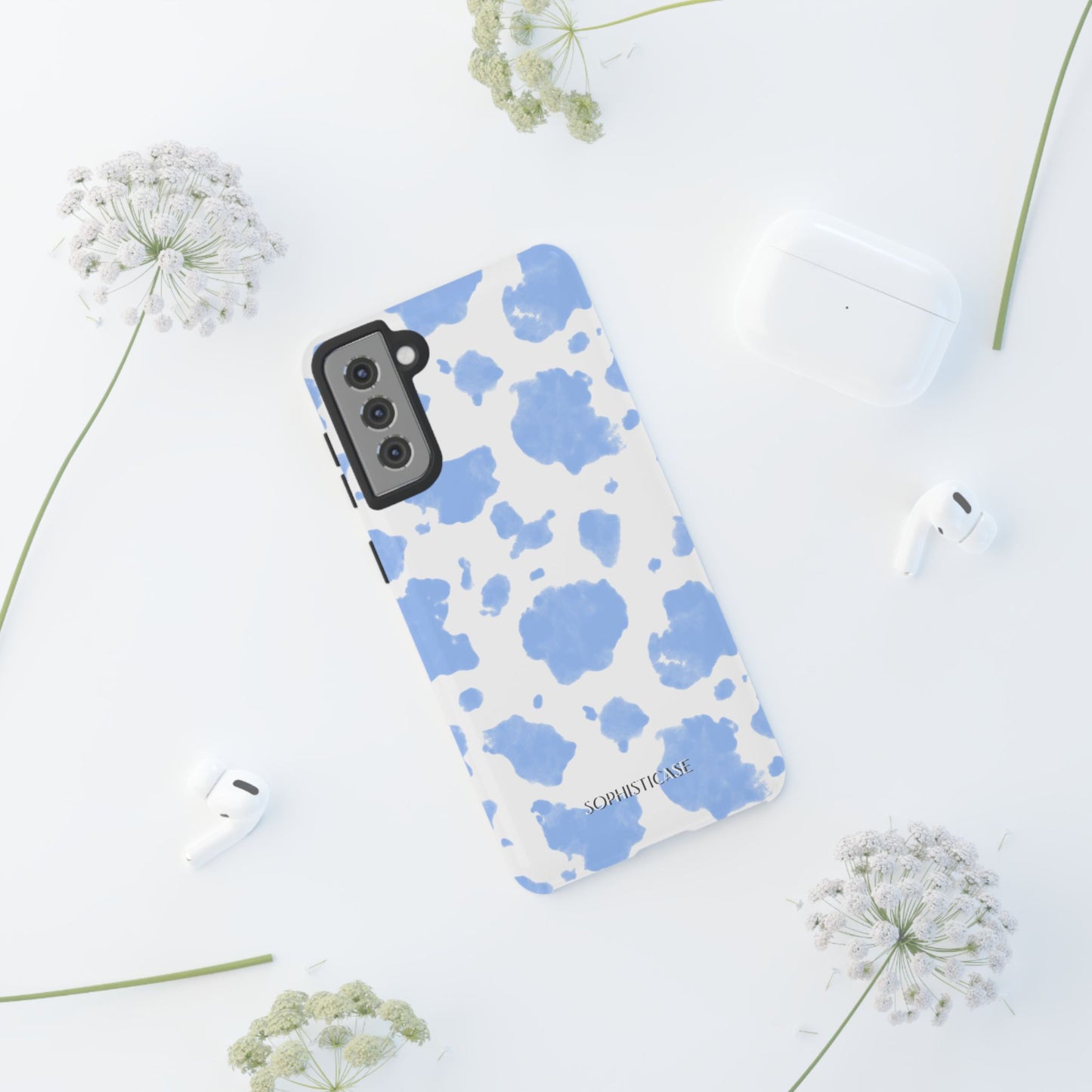 Holy Cow in Blue - iPhone Case, Samsung Galaxy Case, Google Pixel Case