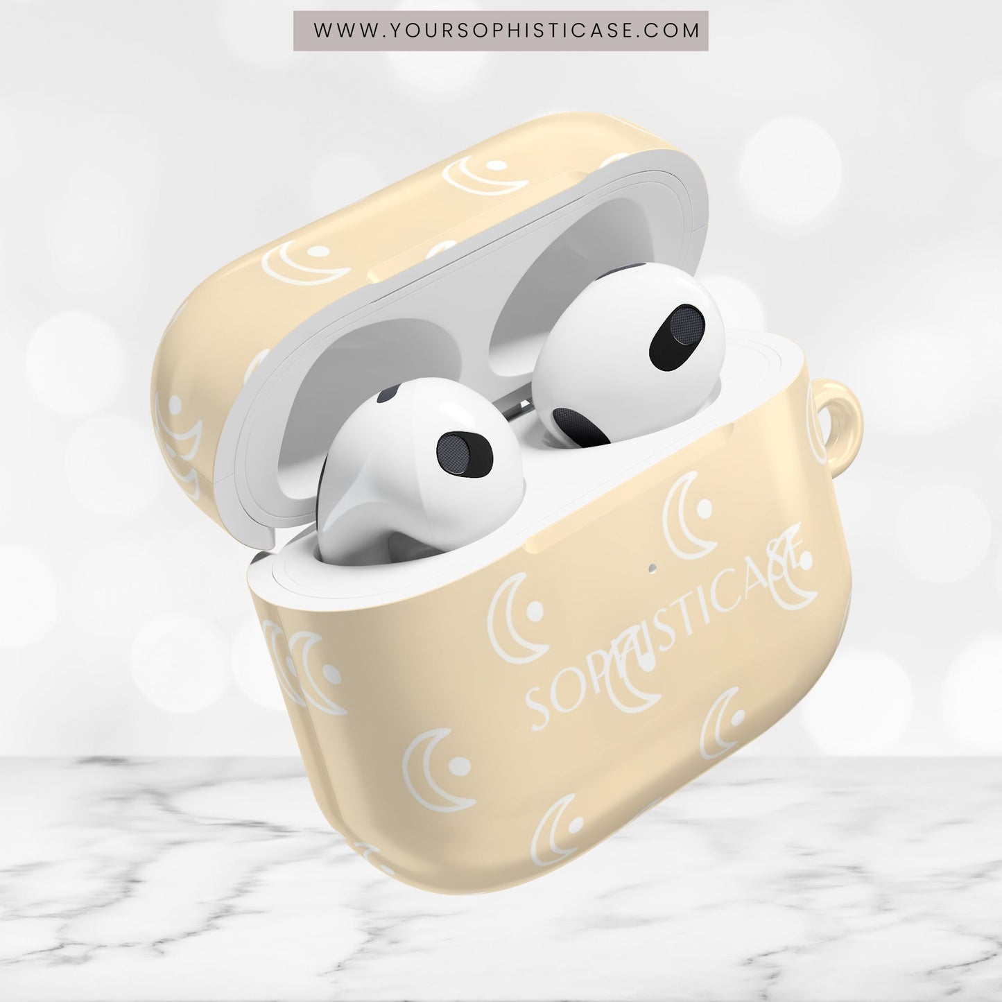 AirPod Cases - Moon Phase in Yellow