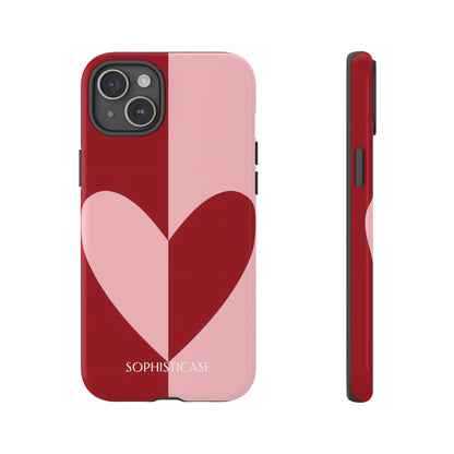 Be Mine in Red and Pink - Protective Phone Case for iPhone