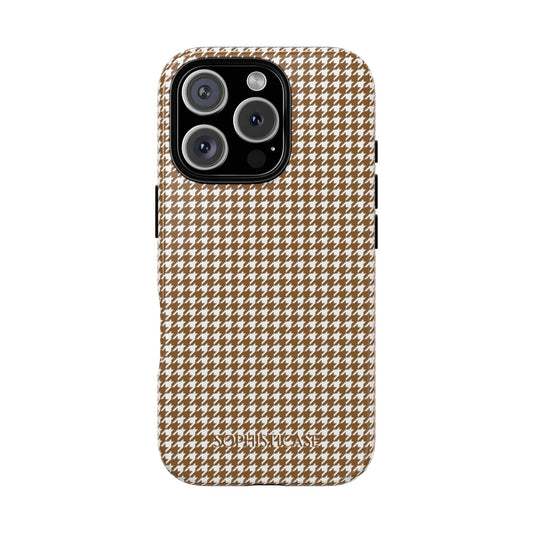 Tough Case - Houndstooth in Brown