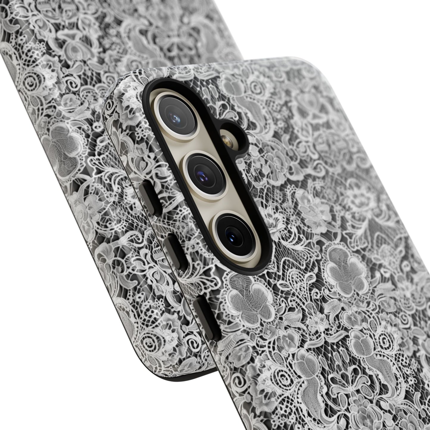 Luxe Lace in Black - Tough Phone Case