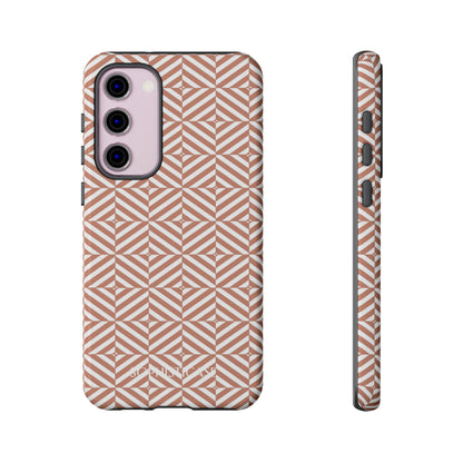 Illusions in Light Brown - Tough Phone Case for Samsung Galaxy