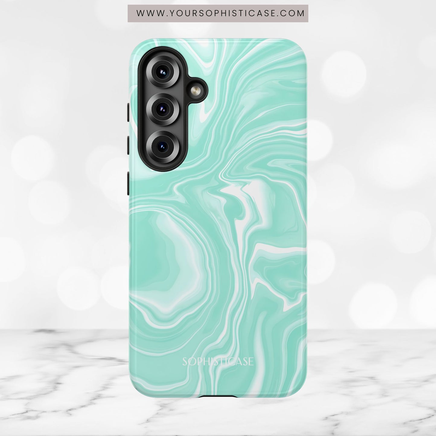 Liquid Dreams in Green - Tough Phone Case