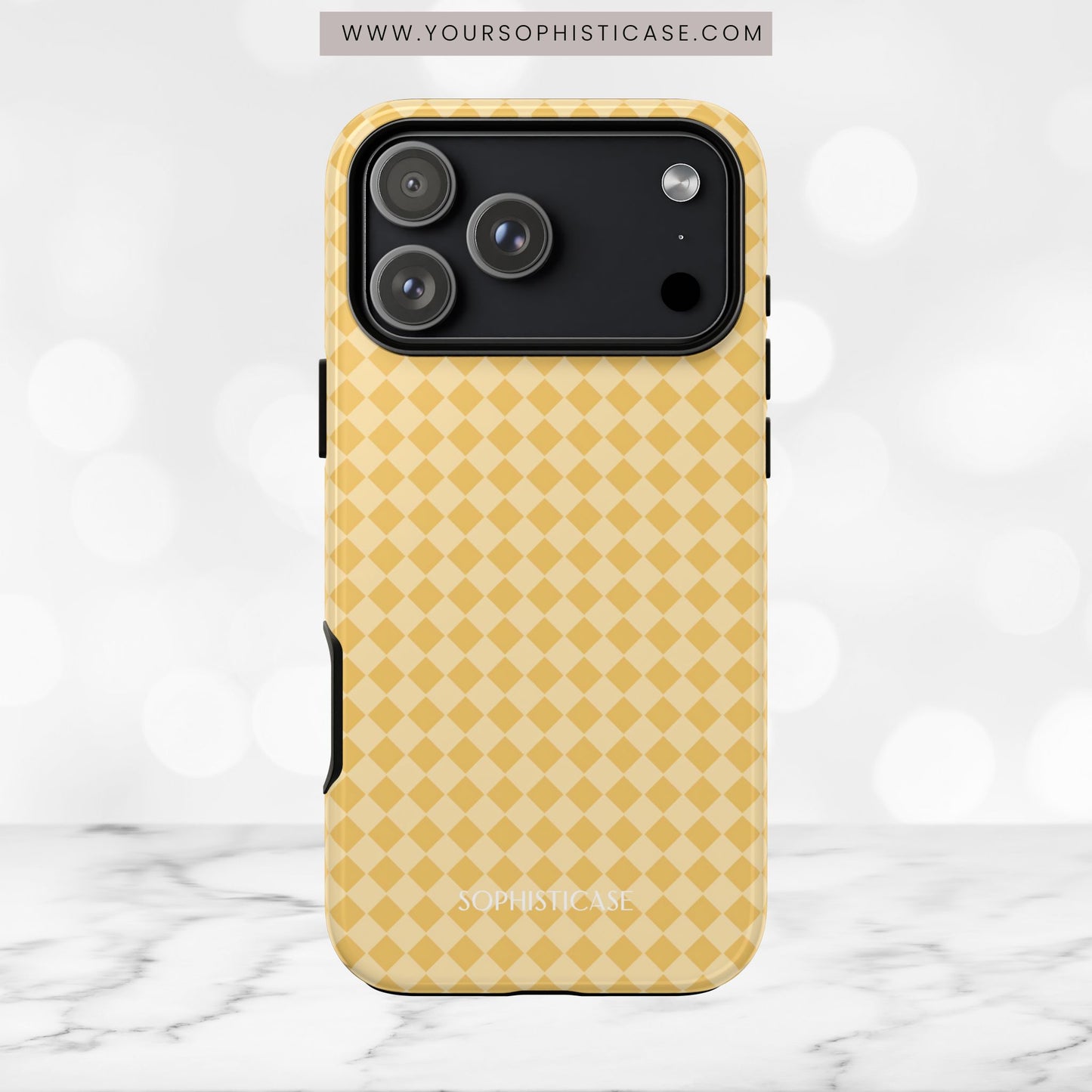 Diamond Diva in Mustard - iPhone Case, Samsung Galaxy Case, Google Pixel Case