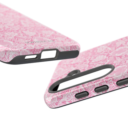 Luxe Lace in Pink - iPhone Case, Samsung Galaxy Case, Google Pixel Case