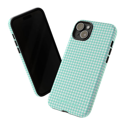 Tough Case - Houndstooth in Green