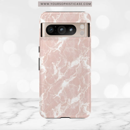 Marble Crush in Neutral Beige - Tough Phone Case