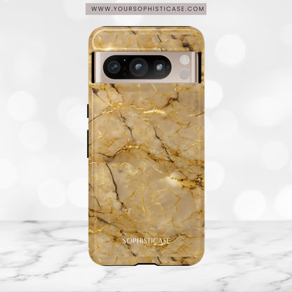 Marble Opulence in Gold - iPhone Case, Samsung Galaxy Case, Google Pixel Case