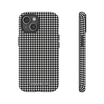Houndstooth in Black - iPhone Case