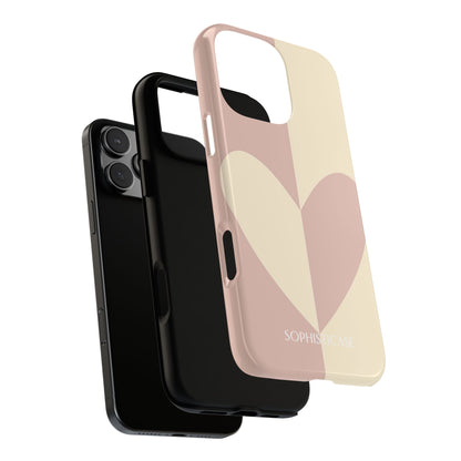 Be Mine in Brown and Beige - iPhone Case