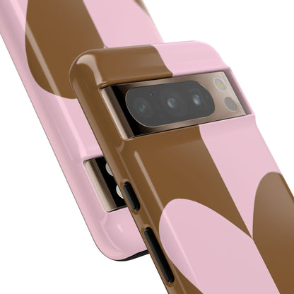 Be Mine in Pink and Brown - iPhone Case, Samsung Galaxy Case, Google Pixel Case