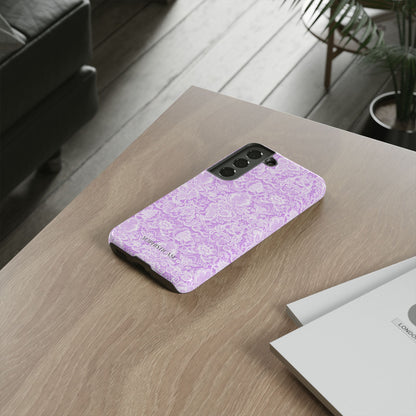 Luxe Lace in Purple - Tough Phone Case