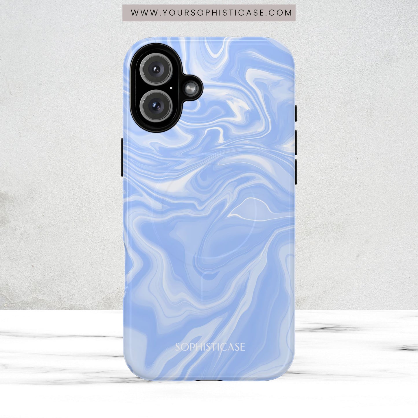 Liquid Dreams in Smoke Blue - Magsafe Case
