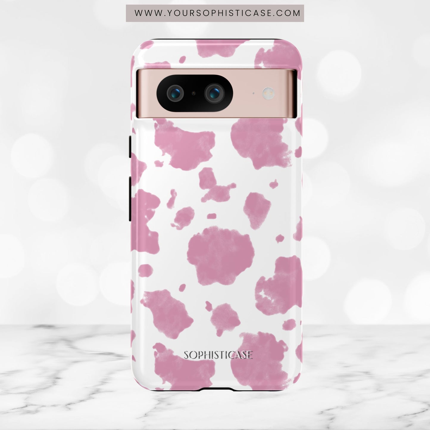 Holy Cow in Pink - iPhone Case, Samsung Galaxy Case, Google Pixel Case