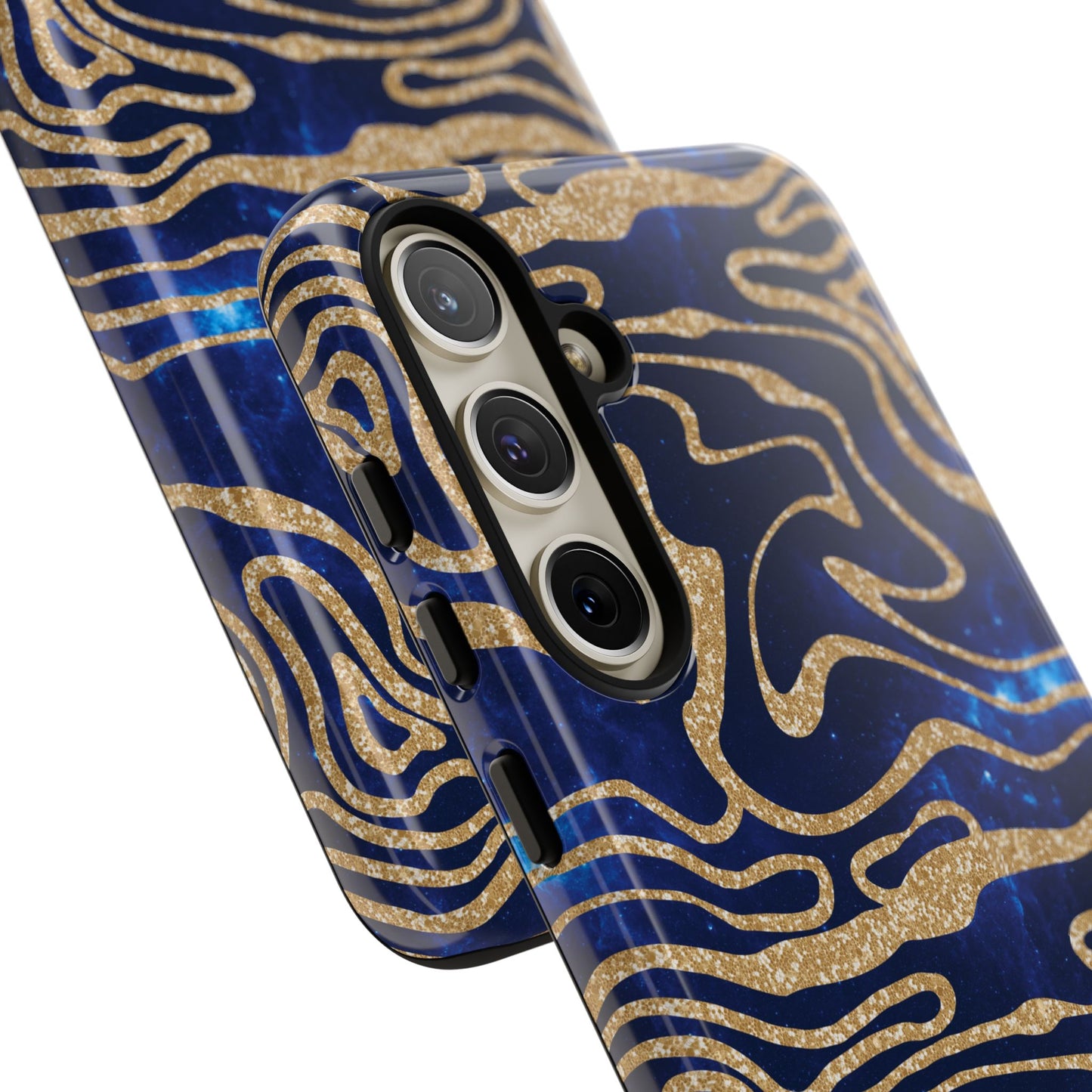 Cosmic Gold in Blue - iPhone Case, Samsung Galaxy Case, Google Pixel Case