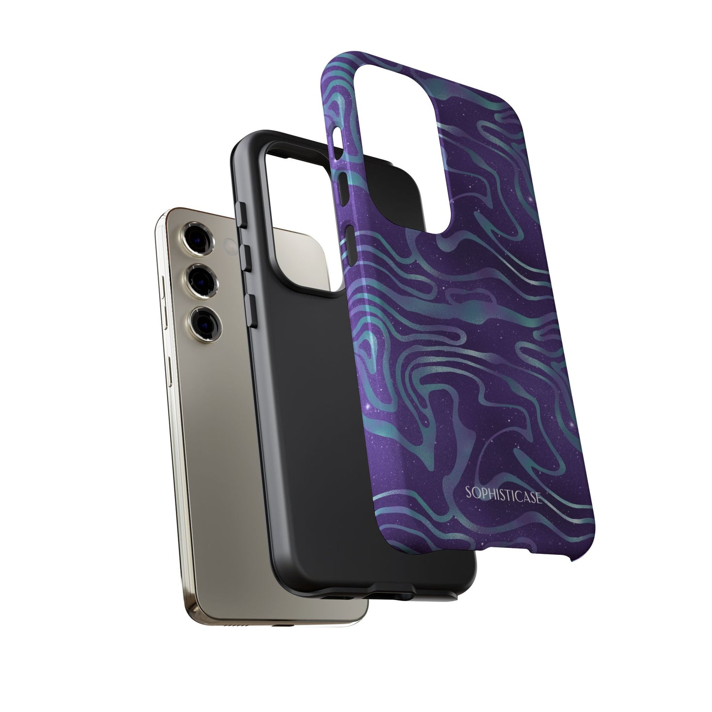Cosmic Gold in Blue & Purple - iPhone Case, Samsung Galaxy Case, Google Pixel Case