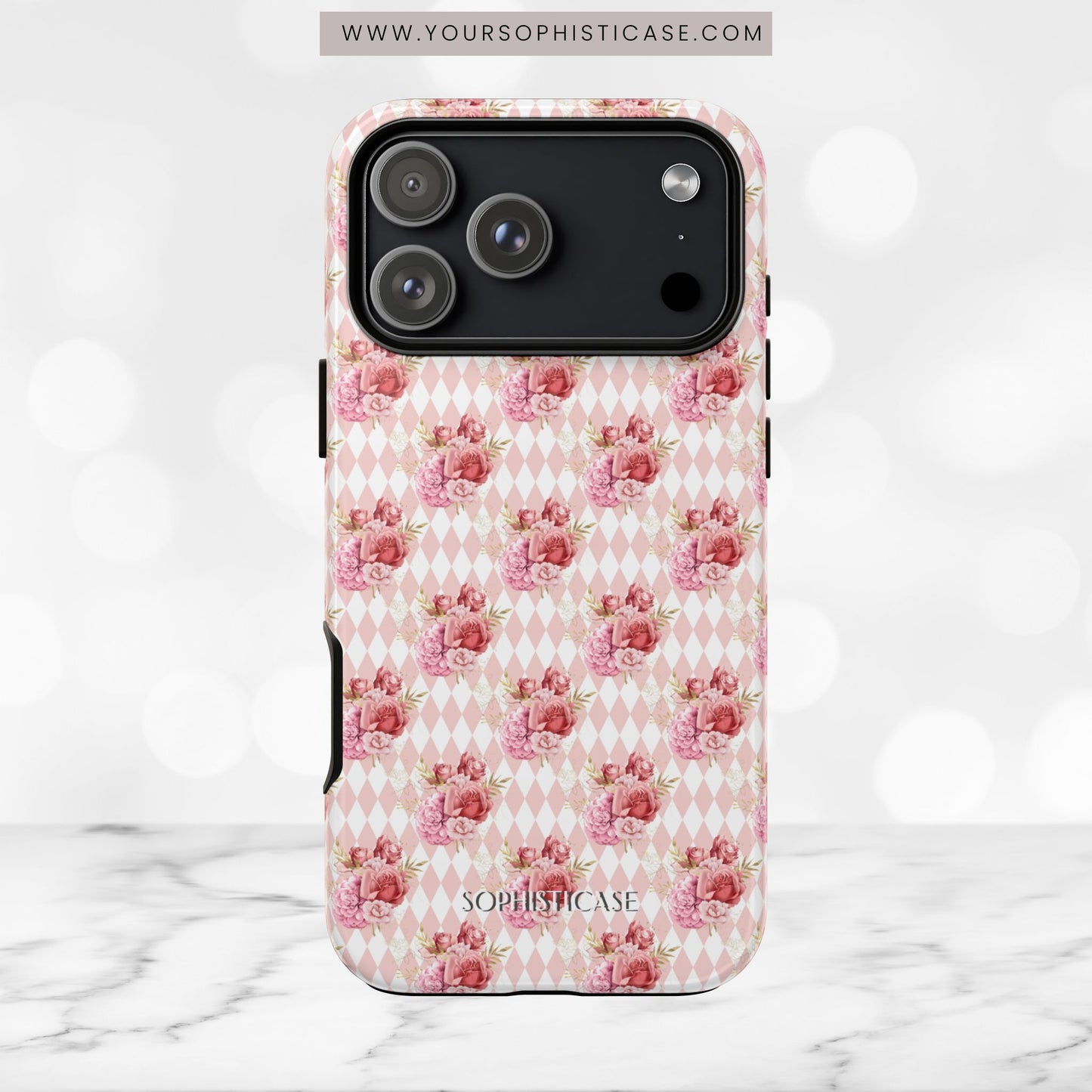 Rose Diamond Romance in Juliette - Tough Phone Case
