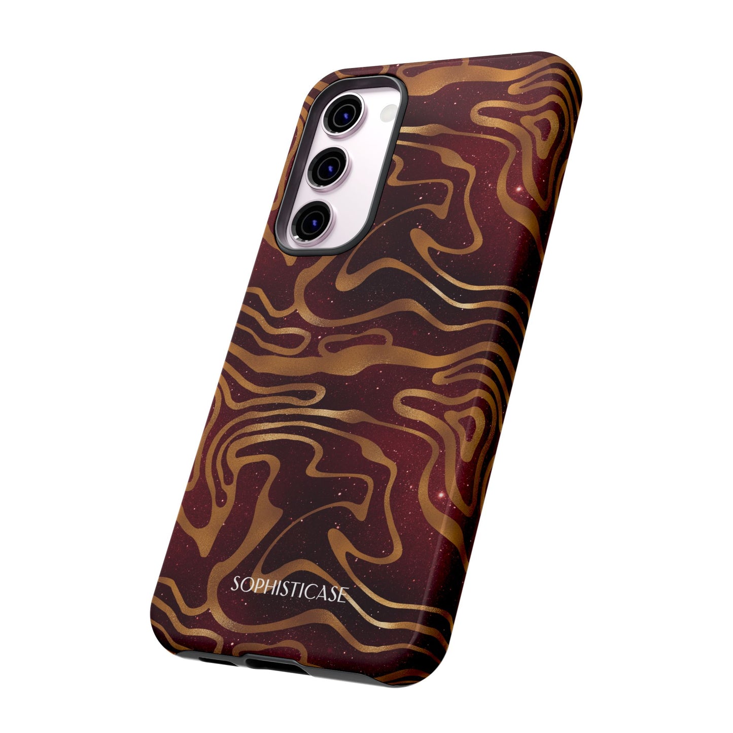 Cosmic Zebra in Red - iPhone Case, Samsung Galaxy Case, Google Pixel Case