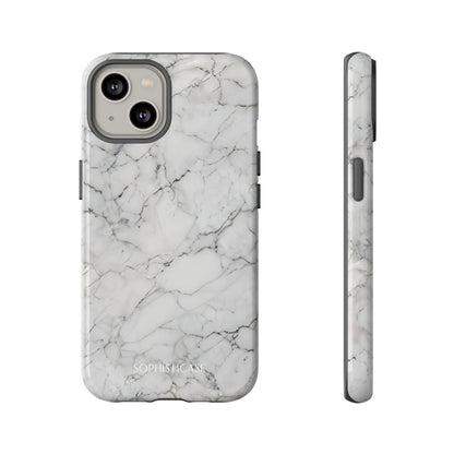 Marble Opulence in White - iPhone Case, Samsung Galaxy Case, Google Pixel Case