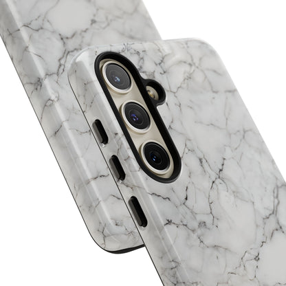 Marble Opulence in White - iPhone Case, Samsung Galaxy Case, Google Pixel Case