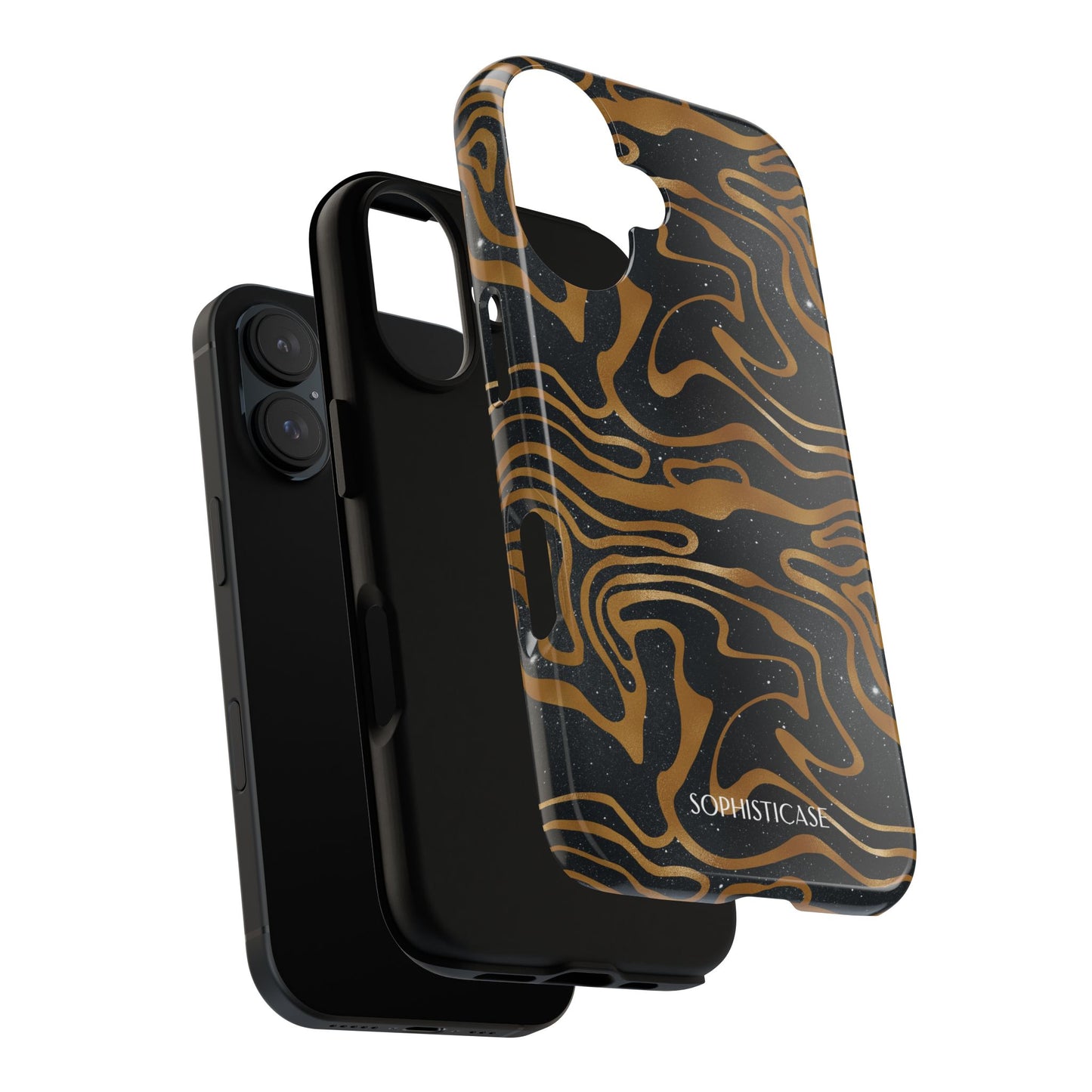 Cosmic Zebra in Black - iPhone Case, Samsung Galaxy Case, Google Pixel Case