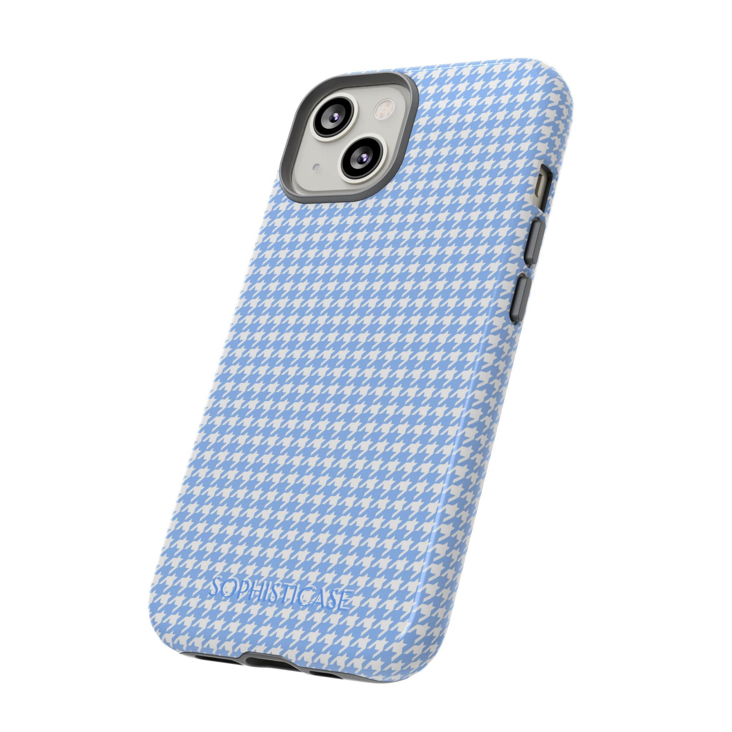 Houndstooth in Blue - iPhone Case, Samsung Galaxy Case, Google Pixel Case