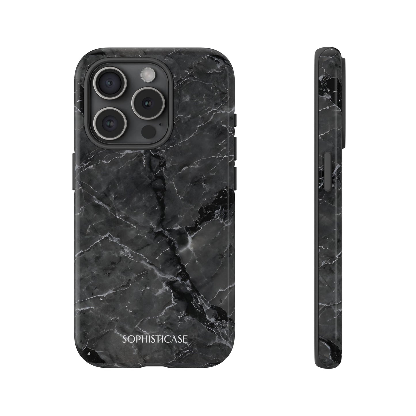 Marble Opulence in Black - iPhone Case, Samsung Galaxy Case, Google Pixel Case