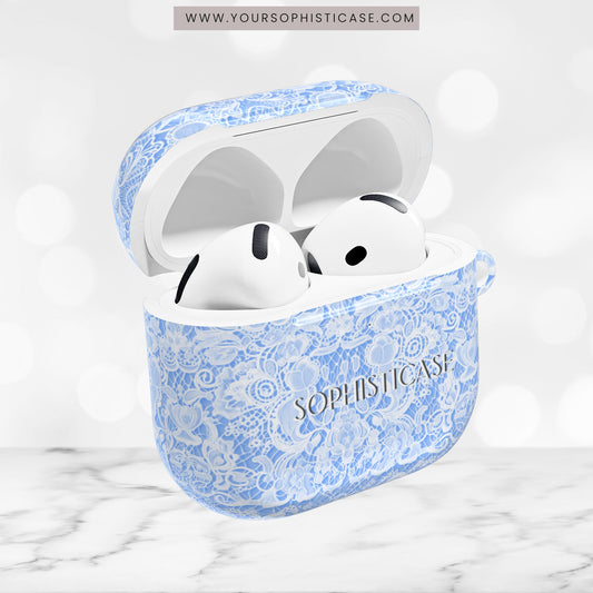 AirPod Cases - Luxe Lace in Blue