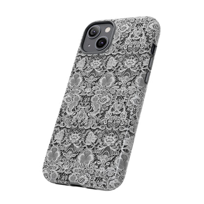 Luxe Lace in Black - iPhone Case