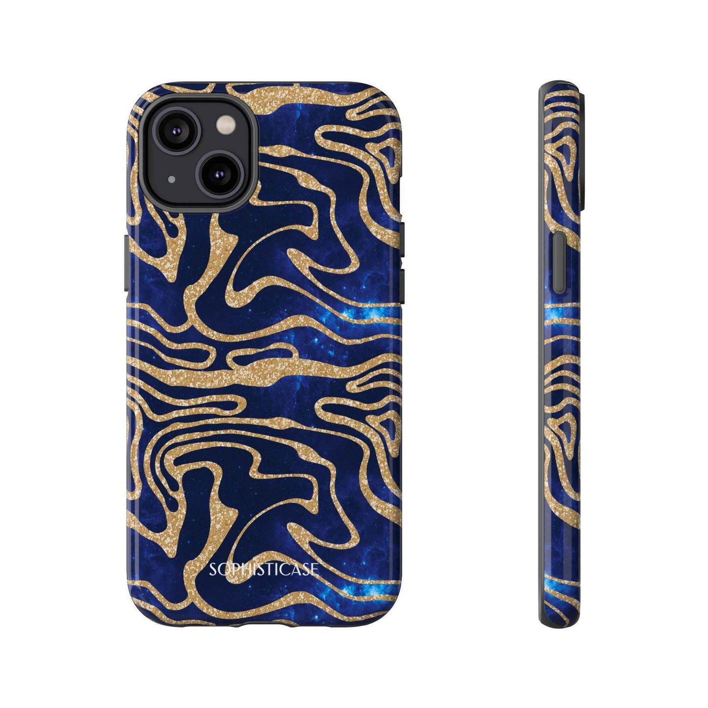 Cosmic Zebra in Blue - iPhone Case, Samsung Galaxy Case, Google Pixel Case