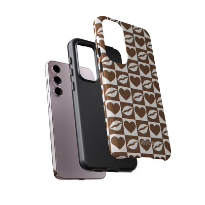 Belle Amie in Deep Brown - Galentines Release - Shockproof Phone Case for iPhone, Samsung Galaxy and Google Pixel