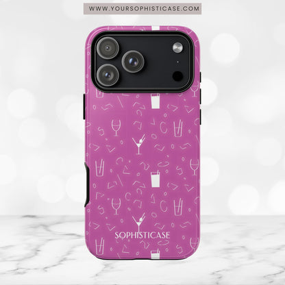 Cocktail Hour in Purple - iPhone Case