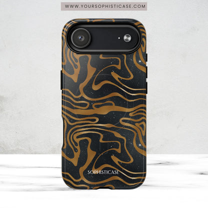 Cosmic Gold in Black - iPhone Magsafe Case