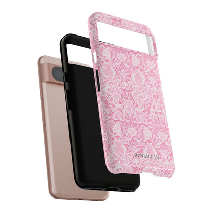 Luxe Lace in Pink - Tough Phone Case
